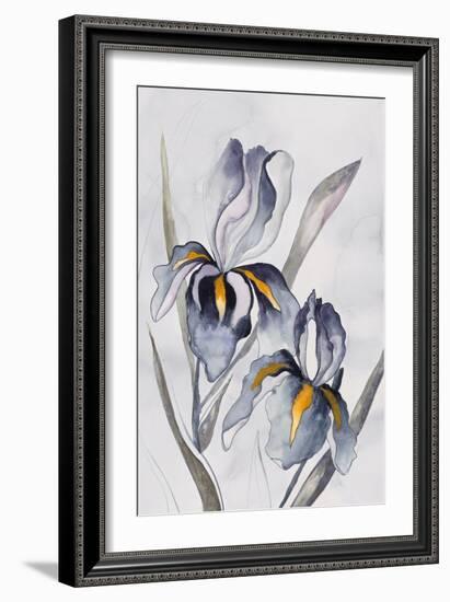 Black Iris-Jacob Q-Framed Art Print