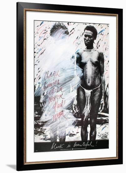 Black is Beautiful-Vostell-Framed Collectable Print