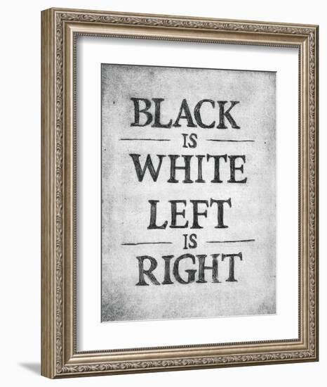 Black is White-Urban Cricket-Framed Art Print