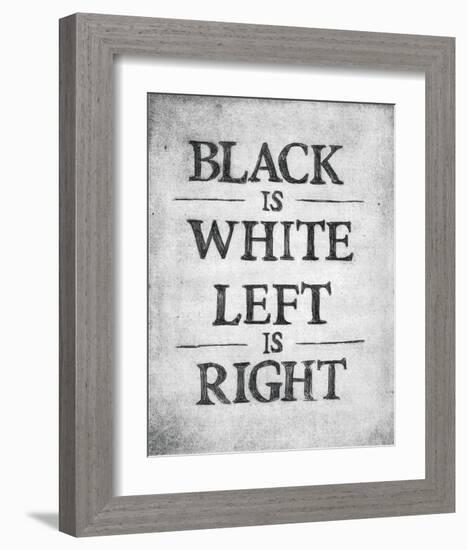 Black is White-Urban Cricket-Framed Art Print