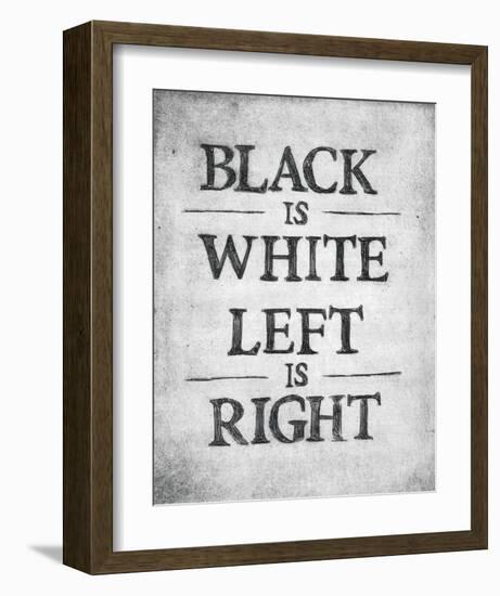 Black is White-Urban Cricket-Framed Art Print