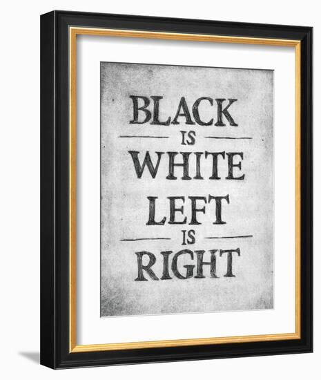 Black is White-Urban Cricket-Framed Art Print