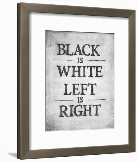 Black is White-Urban Cricket-Framed Art Print