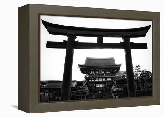 Black Japan Collection - Black Torii Temple-Philippe Hugonnard-Framed Premier Image Canvas