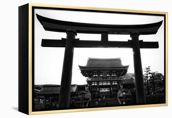 Black Japan Collection - Black Torii Temple-Philippe Hugonnard-Framed Premier Image Canvas