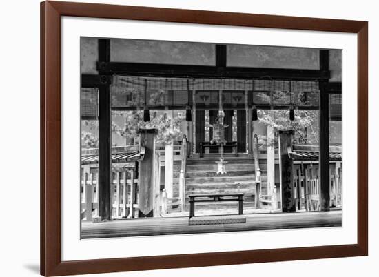 Black Japan Collection - Buddhist Temple-Philippe Hugonnard-Framed Photographic Print