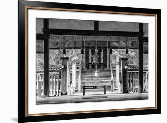 Black Japan Collection - Buddhist Temple-Philippe Hugonnard-Framed Photographic Print