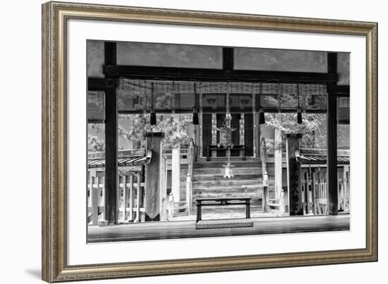 Black Japan Collection - Buddhist Temple-Philippe Hugonnard-Framed Photographic Print