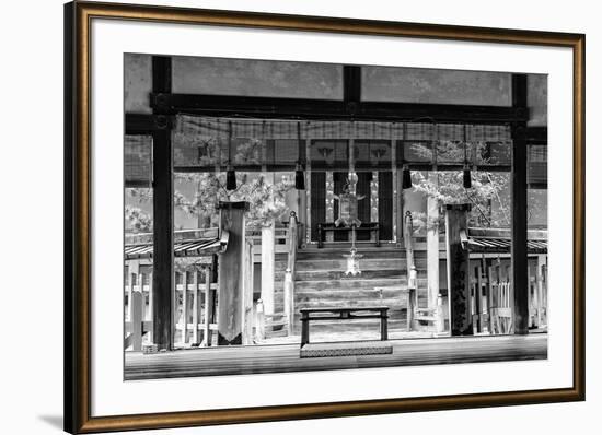 Black Japan Collection - Buddhist Temple-Philippe Hugonnard-Framed Photographic Print