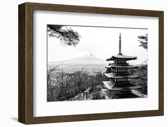 Black Japan Collection - Chureito Pagoda-Philippe Hugonnard-Framed Photographic Print