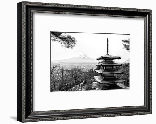 Black Japan Collection - Chureito Pagoda-Philippe Hugonnard-Framed Photographic Print