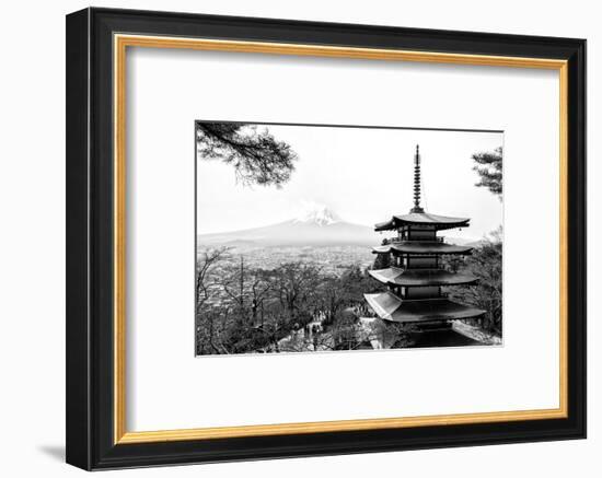Black Japan Collection - Chureito Pagoda-Philippe Hugonnard-Framed Photographic Print