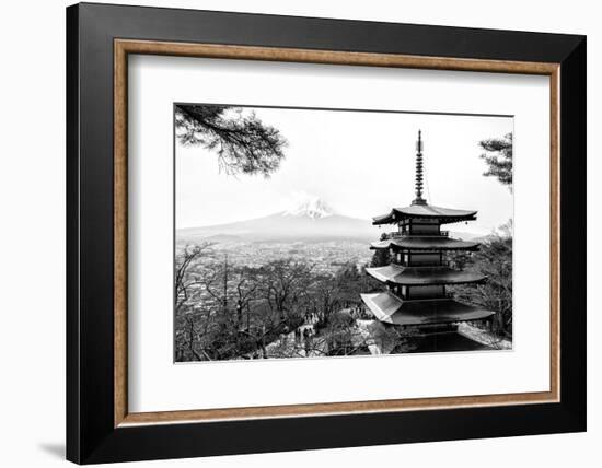 Black Japan Collection - Chureito Pagoda-Philippe Hugonnard-Framed Photographic Print