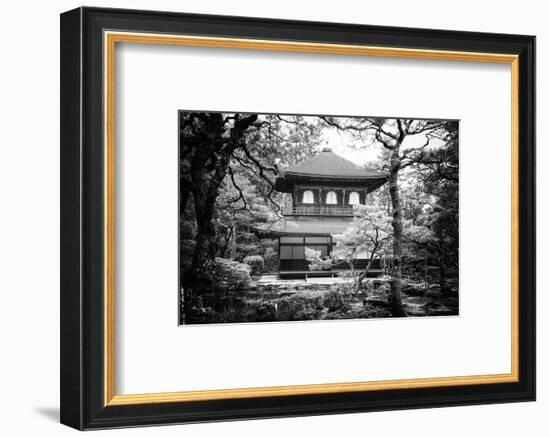 Black Japan Collection - Ginkakuji Temple Kyoto-Philippe Hugonnard-Framed Photographic Print