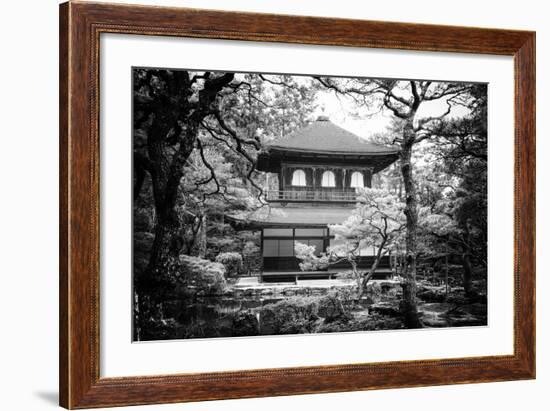 Black Japan Collection - Ginkakuji Temple Kyoto-Philippe Hugonnard-Framed Photographic Print