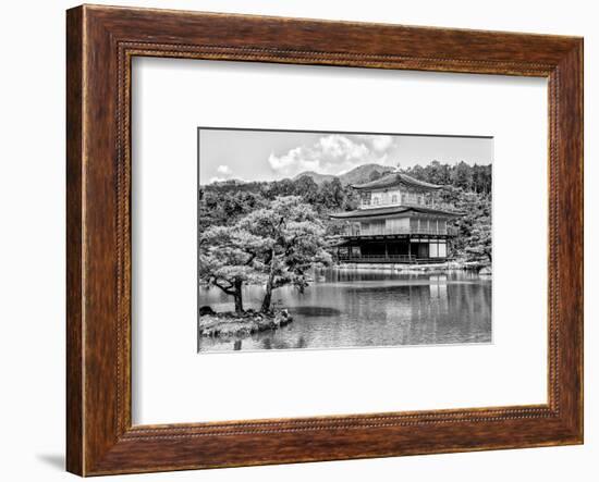 Black Japan Collection - Kinkaku-Ji Temple Kyoto-Philippe Hugonnard-Framed Photographic Print