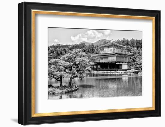 Black Japan Collection - Kinkaku-Ji Temple Kyoto-Philippe Hugonnard-Framed Photographic Print