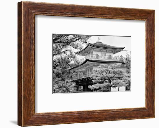 Black Japan Collection - Kinkaku-Ji Temple-Philippe Hugonnard-Framed Photographic Print