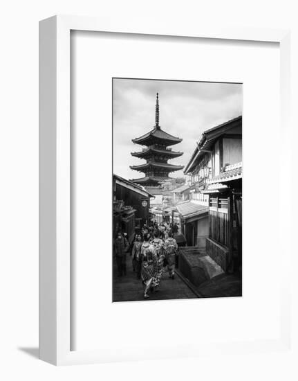 Black Japan Collection - Kyoto Sanneizaka Street-Philippe Hugonnard-Framed Photographic Print