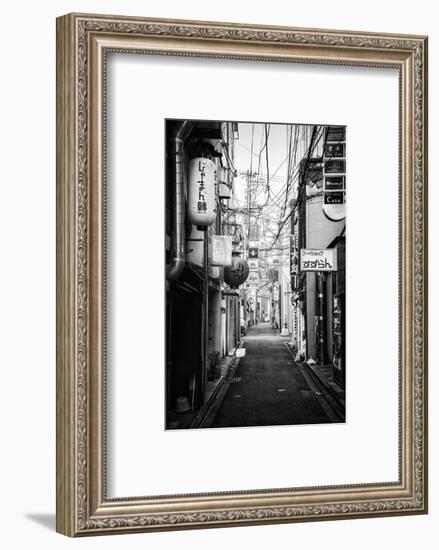 Black Japan Collection - Kyoto Street Scene II-Philippe Hugonnard-Framed Photographic Print