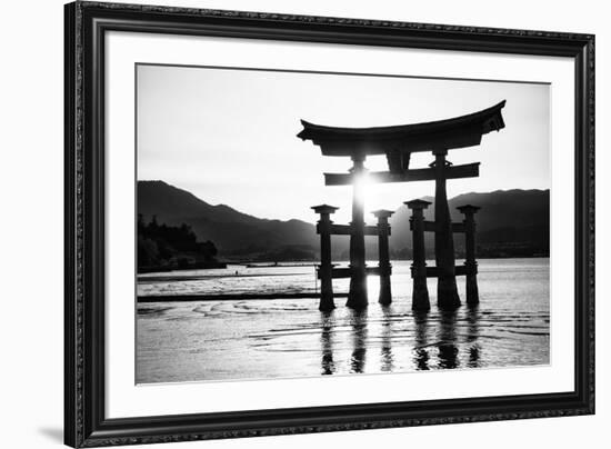 Black Japan Collection - Miyajima Torii-Philippe Hugonnard-Framed Photographic Print