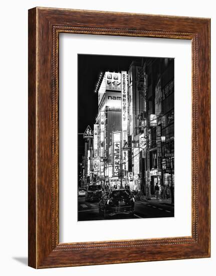 Black Japan Collection - Night Street Scene IV-Philippe Hugonnard-Framed Photographic Print