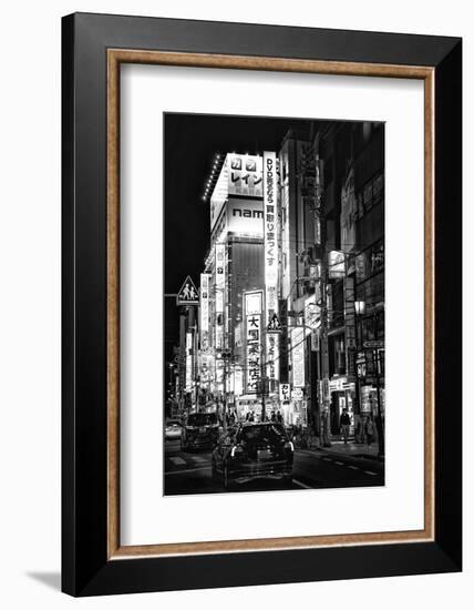 Black Japan Collection - Night Street Scene IV-Philippe Hugonnard-Framed Photographic Print
