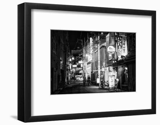 Black Japan Collection - Night Street Scene-Philippe Hugonnard-Framed Photographic Print