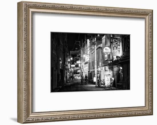 Black Japan Collection - Night Street Scene-Philippe Hugonnard-Framed Photographic Print