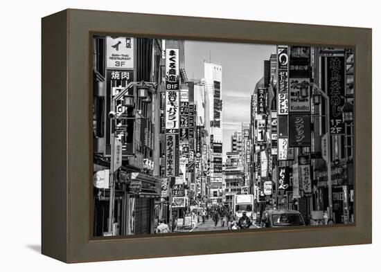 Black Japan Collection - Shinjuku-Philippe Hugonnard-Framed Premier Image Canvas