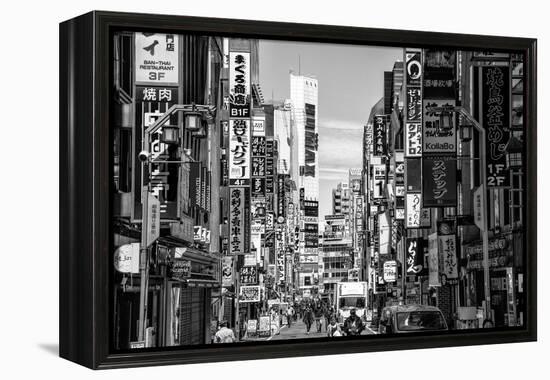 Black Japan Collection - Shinjuku-Philippe Hugonnard-Framed Premier Image Canvas