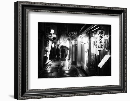 Black Japan Collection - Street Life Kyoto-Philippe Hugonnard-Framed Photographic Print