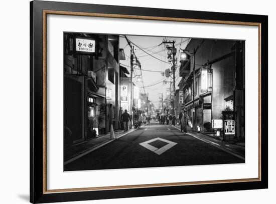 Black Japan Collection - Street Scene III-Philippe Hugonnard-Framed Photographic Print