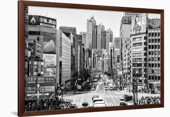 Black Japan Collection - Tokyo City-Philippe Hugonnard-Framed Photographic Print