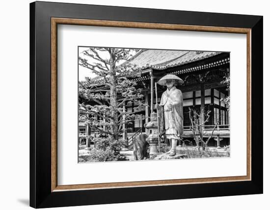 Black Japan Collection - Traditional Japanese Temple-Philippe Hugonnard-Framed Photographic Print