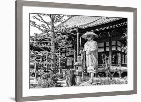 Black Japan Collection - Traditional Japanese Temple-Philippe Hugonnard-Framed Photographic Print