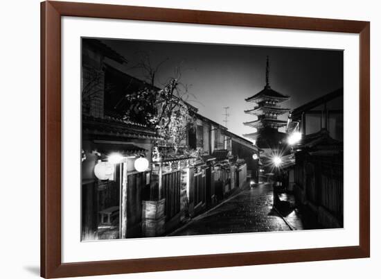 Black Japan Collection - Yasaka Pagoda Kyoto-Philippe Hugonnard-Framed Photographic Print