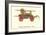 Black Joke Vintage Fire Wagon-null-Framed Art Print