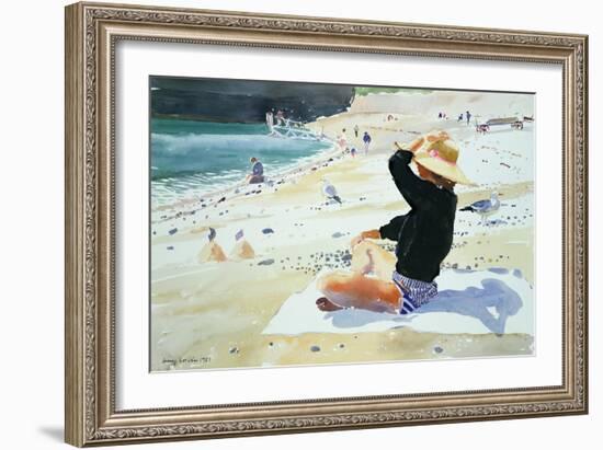 Black Jumper-Lucy Willis-Framed Giclee Print