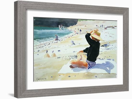 Black Jumper-Lucy Willis-Framed Giclee Print