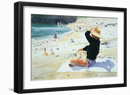 Black Jumper-Lucy Willis-Framed Giclee Print