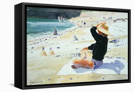 Black Jumper-Lucy Willis-Framed Premier Image Canvas