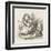 Black Kitten Alice Plays with the Kittens-John Tenniel-Framed Art Print