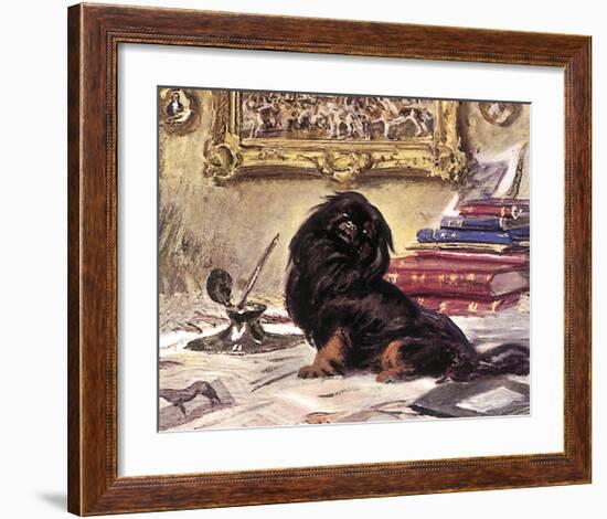 Black Knight-Sir Alfred Munnings-Framed Premium Giclee Print