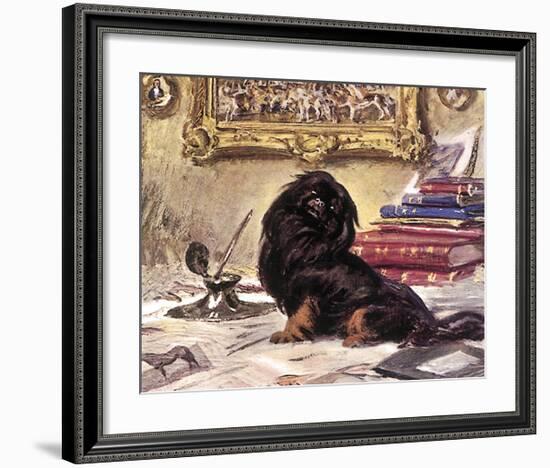 Black Knight-Sir Alfred Munnings-Framed Premium Giclee Print