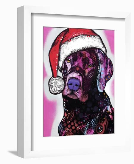 Black Lab Christmas-Dean Russo-Framed Giclee Print