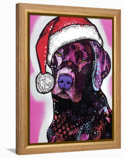 Black Lab Christmas-Dean Russo-Framed Premier Image Canvas