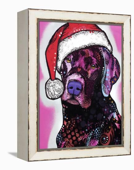 Black Lab Christmas-Dean Russo-Framed Premier Image Canvas