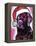 Black Lab Christmas-Dean Russo-Framed Premier Image Canvas