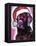 Black Lab Christmas-Dean Russo-Framed Premier Image Canvas